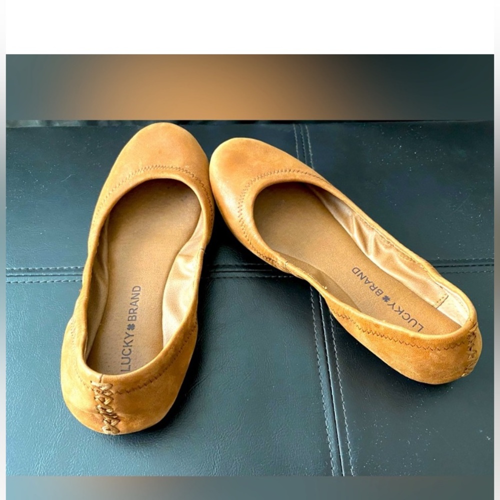Tan Lucky Brand Flats